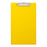 OSC Foolscap PVC Clipboard with Flap, Yellow FPCB6DYW