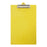 OSC Foolscap PVC Clipboard, Yellow FPCB5SYW