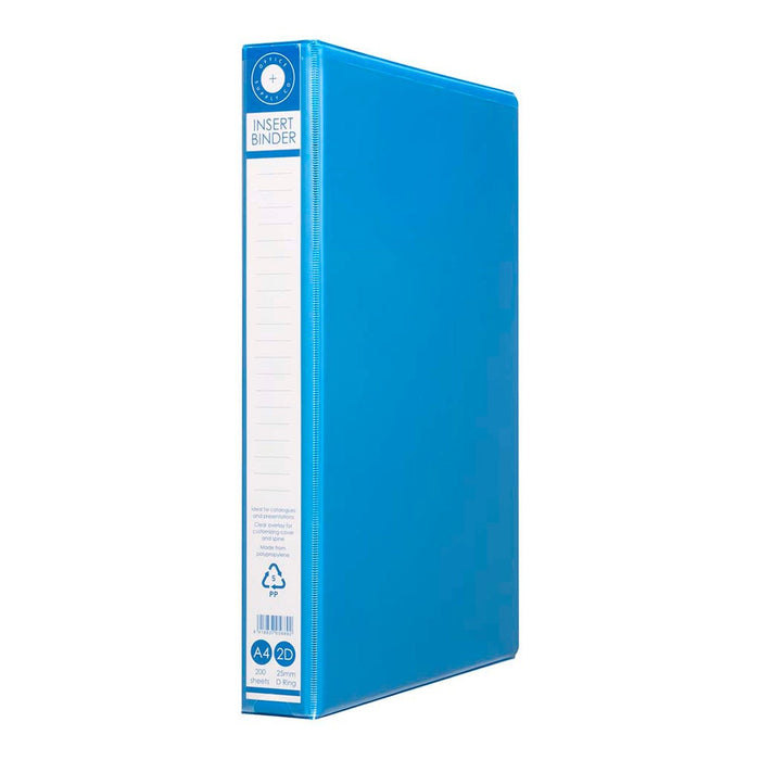 OSC Overlay Insert Cover A4 Ring Binder 2/25- Blue FPRB2D25BE