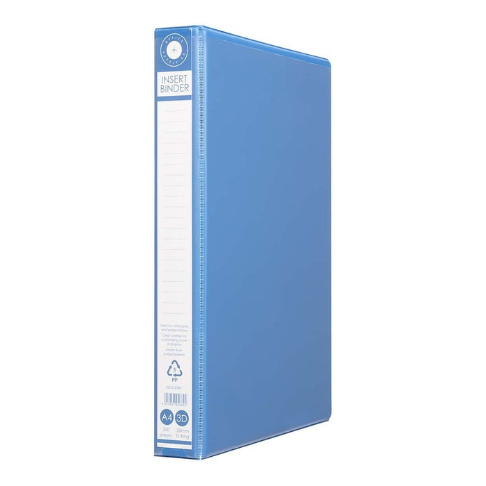 OSC Overlay Insert Cover A4 Ring Binder 3/25 - Blue FPRB3D25BE