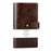 OSC Vintage Business Card Holder Brown 96 Cards with Button Closure FPBCH96V