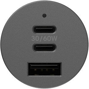 OtterBox Premium Pro Auto Adapter - 12 V DC, 24 V DC Input - 5 V DC/3 A, 9 V DC, 11 V DC, 12 V DC, 15 V DC, 16 V DC, 20 V DC, 3.3 V DC Output - Black IM5574807