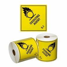 OXIDIZING AGENT 5.1 Printed Permanent Adhesive Label 99mm x 99mm x 500 Labels per roll MPH15270
