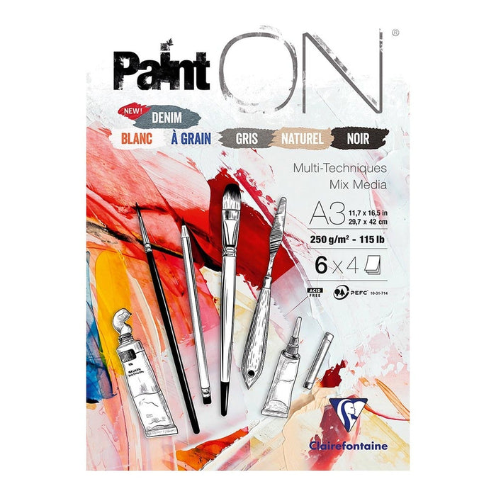 PaintON Pad Assorted A3 24 sheets FPC975411C