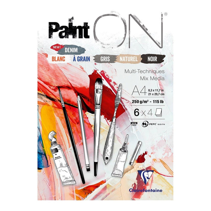 PaintON Pad Assorted A4 24 sheets FPC975410C