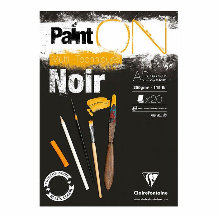 PaintON Pad Black A3 20 sheets FPC975170C