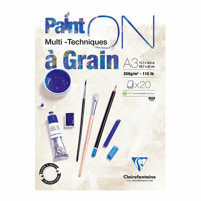 PaintON Pad Grain White A3 20 sheets FPC975050C