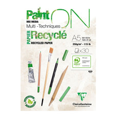 PaintON Recycled Paper Pad White A5 30 sheets FPC975740C