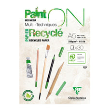 PaintON Recycled Paper Pad White A5 30 sheets FPC975740C