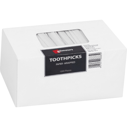 Paper Wrapped Toothpick x 1000 | Kitchen & Cleaning — Discount Office