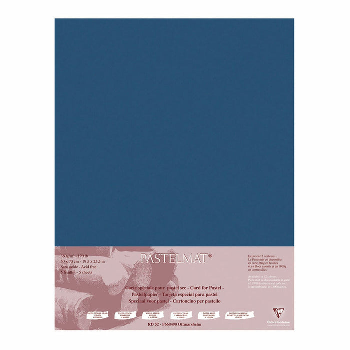 Pastelmat Paper 50cm x 70cm Dark Blue - Pack of 5 FPC96165C