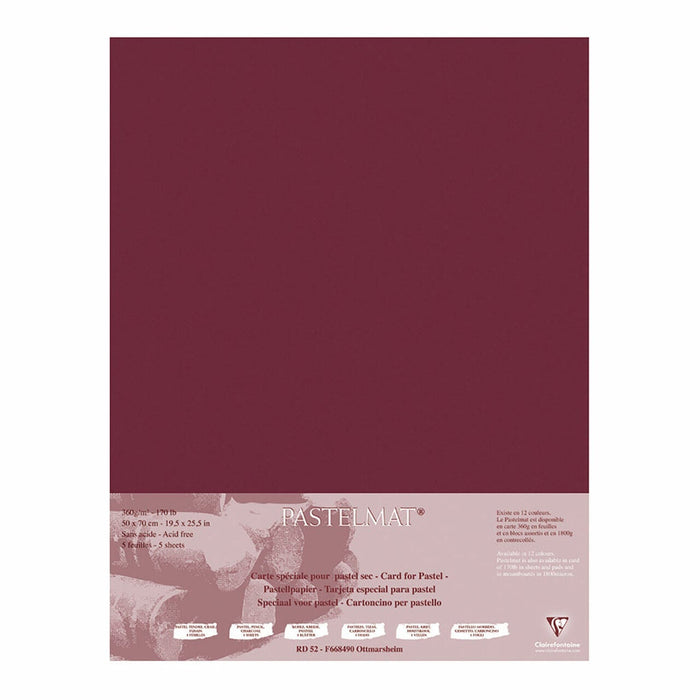 Pastelmat Paper 50cm x 70cm Wine - Pack of 5 FPC96167C