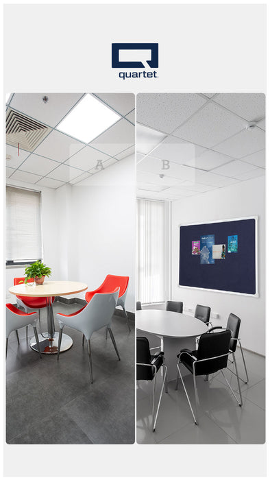 Penrite Aluminium Frame Felt Surface Bulletin Board 900 x 1200mm AOQTNFF1209B