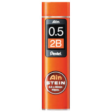 Pentel Ain Stein Refill Leads 2B 0.5mm 40's Tube x  12's pack AOC275-2B