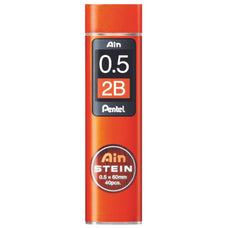 Pentel Ain Stein Refill Leads 2B 0.5mm 40's Tube x  12's pack AOC275-2B