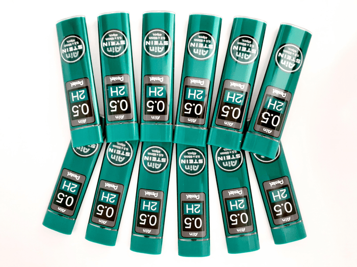 Pentel Ain Stein Refill Leads 2H 0.5mm 40's Tube x  12's pack AOC275-2H