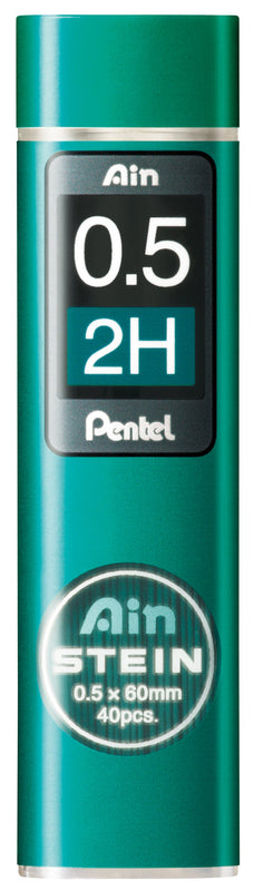 Pentel Ain Stein Refill Leads 2H 0.5mm 40's Tube x  12's pack AOC275-2H