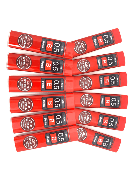 Pentel Ain Stein Refill Leads B 0.5mm 40's Tube x  12's pack AOC275-B