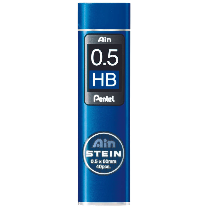 Pentel Ain Stein Refill Leads HB 0.5mm 40's Tube x  12's pack AOC275-HB