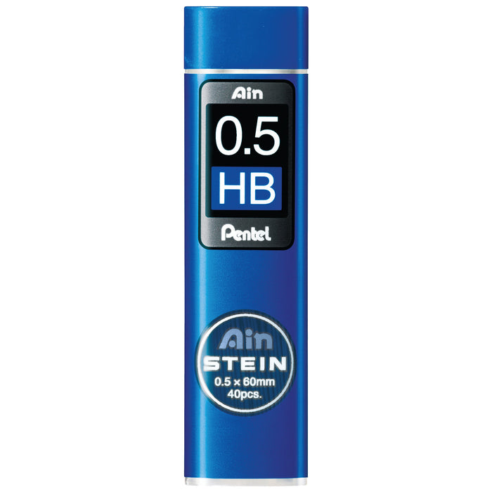 Pentel Ain Stein Refill Leads HB 0.5mm 40's Tube x  12's pack AOC275-HB