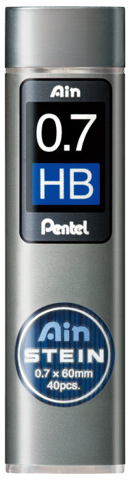 Pentel Ain Stein Refill Leads HB 0.7mm 40's Tube x  12's pack AOC277-HB