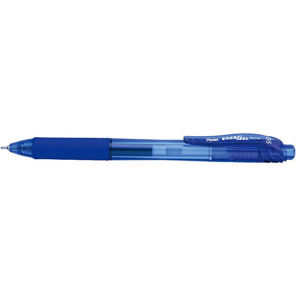 Pentel BLN105 Retractable Energel 0.5mm Gel Pen Blue - Pack of 12 AOBLN105-C