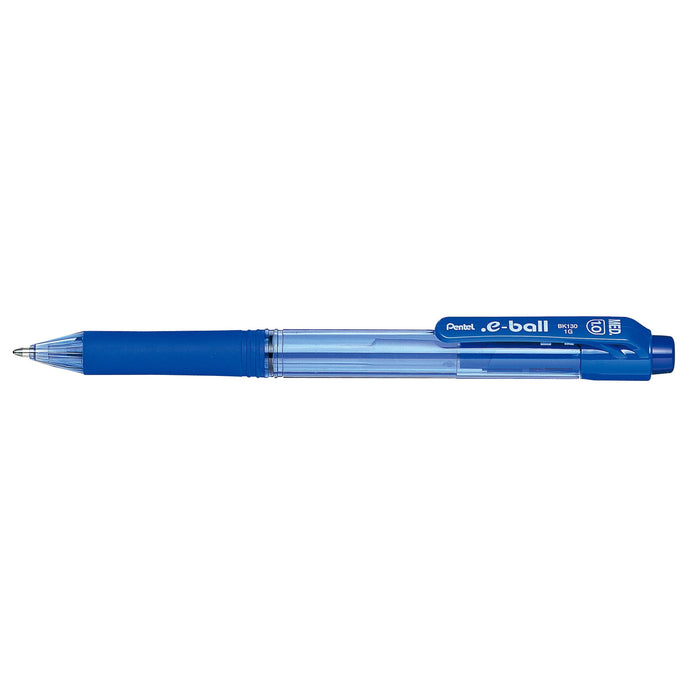 Pentel E-Ball Ballpoint Pen Retractable BK130 1.0mm Blue (Pack of 12) AOBK130-C