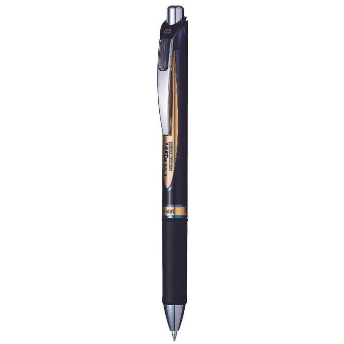 Pentel Energel Ballpoint Pen Retractable 0.5mm BLP75 Ink Blue (Pack of 12) AOBLP75-C