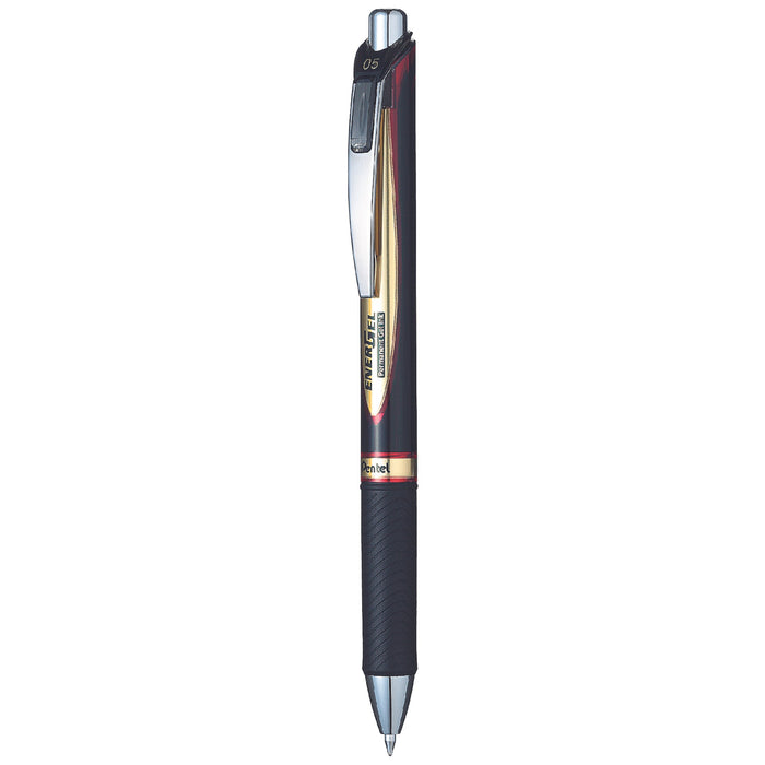 Pentel Energel Ballpoint Pen Retractable 0.5mm BLP75 Ink Red (Pack of 12) AOBLP75-B