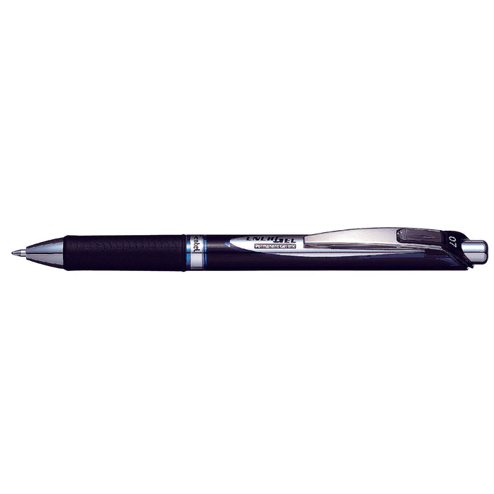 Pentel Energel Ballpoint Pen Retractable 0.7mm BLP77 Ink Blue (Pack of 12) AOBLP77-C