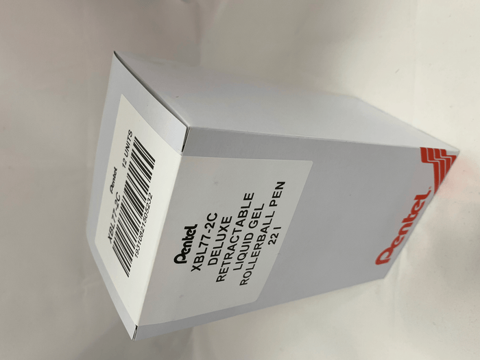 Pentel Energel Deluxe 0.7mm Pen - Blue 2's Pack AOXBL77-2C