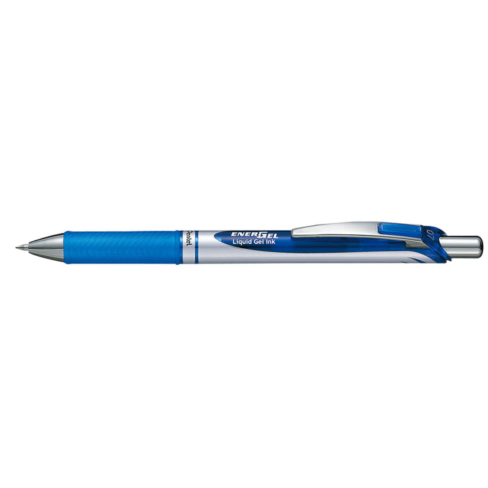 Pentel Energel Gel Roller Pen Retractable BL77 0.7mm Blue - Pack of 12 AOBL77-C