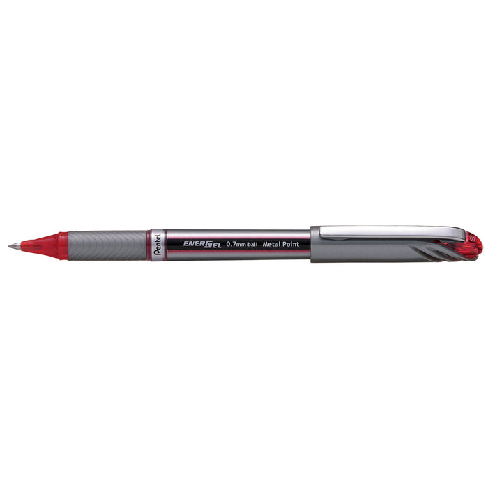 Pentel Energel Gel Roller Pen Stick BL27 0.7mm Red - Pack of 12 AOBL27-B