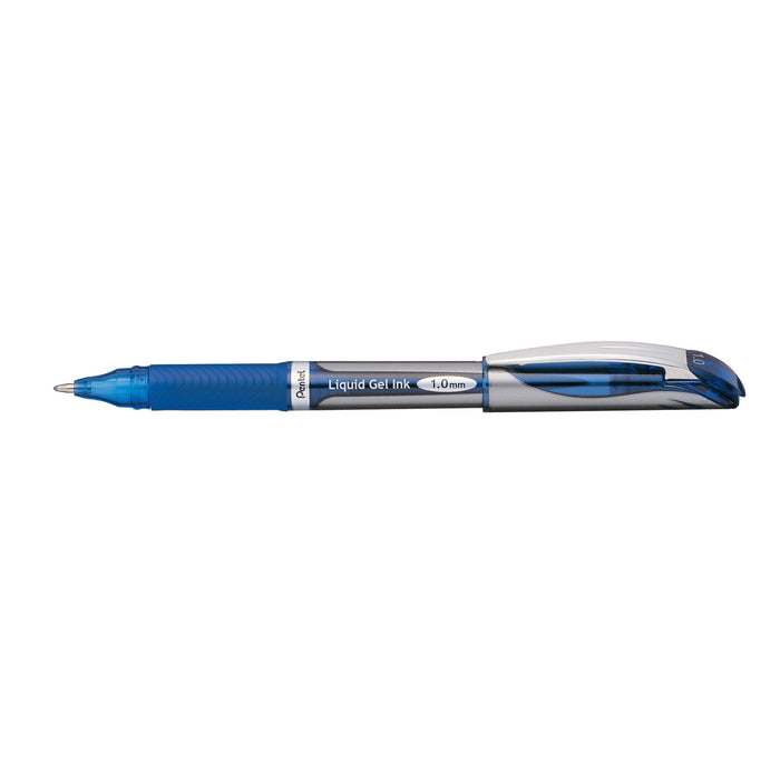 Pentel Energel Gel Roller Pen Stick BL60 Deluxe 1.0mm Blue - Pack of 12 AOBL60-C