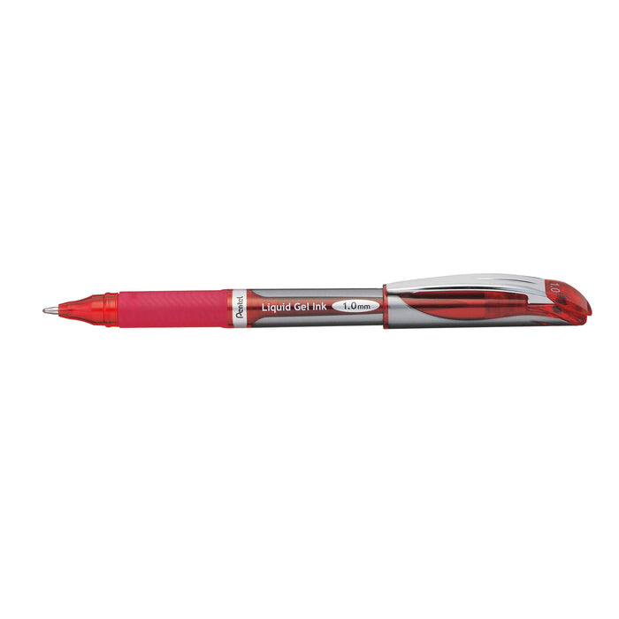 Pentel Energel Gel Roller Pen Stick BL60 Deluxe 1.0mm Red - Pack of 12 AOBL60-B