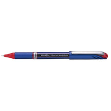 Pentel Energel Gel Roller Pen Stick BLN25 Needle Point 0.5mm Red - Pack of 12 AOBLN25-B