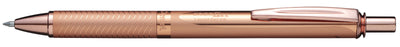Pentel Energel Retractable 0.7mm Gel Pen + Gift Box - Black Ink / Pink Gold Barrel AOBL407PG-PBOX
