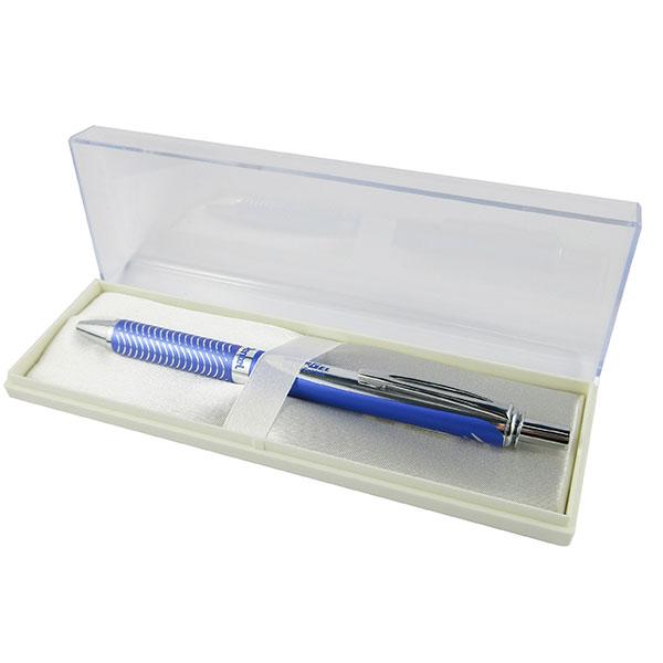 Pentel Energel Retractable 0.7mm Gel Pen + Gift Box - Black Ink / Violet Barrel AOBL407V-PBOX