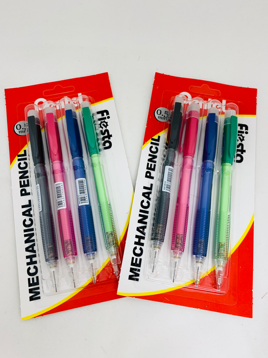 Pentel Fiesta Mechanical Pencil Xa155t 0.5Mm Assorted Pack 4 H/S AOXA155T-4AST