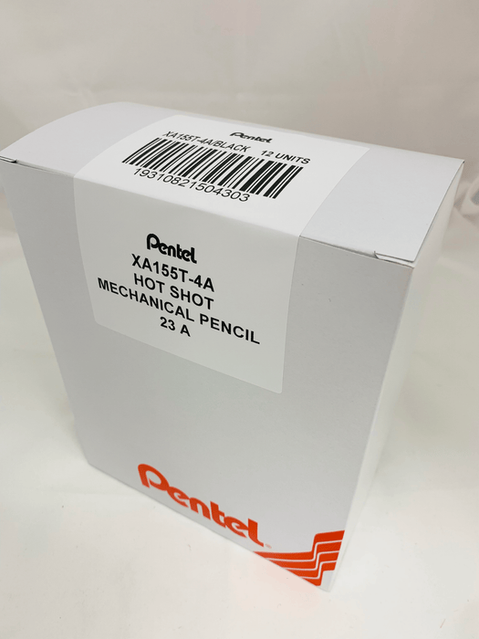 Pentel Fiesta Mechanical Pencil XA155T 0.5mm Black - Pack of 4 AOXA155T-4A