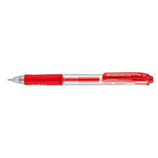 Pentel Hybrid Gel Grip Gell Roller Pen Retractable K157 0.7mm Red - Pack of 12 AOK157-B