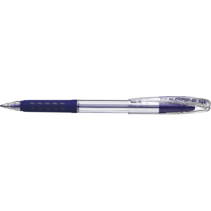 Pentel Hyperb G Ballpoint Pen Stick BK101M 1.0mm Blue (12 Pack) AOBK101M-C