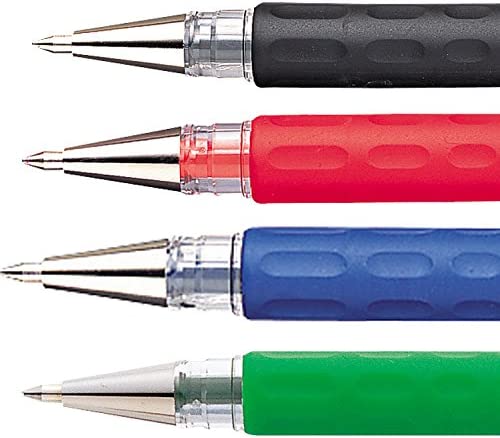 Pentel K116 Hybrid Gel Grip Roller Pen 0.6mm Black - Pack of 12 AOK116-A