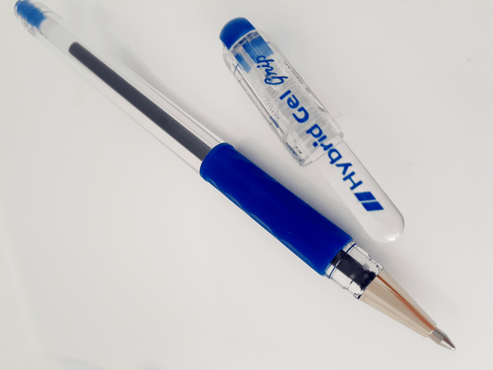 Pentel K116 Hybrid Gel Grip Roller Pen 0.6mm Blue - Pack of 12 AOK116-C