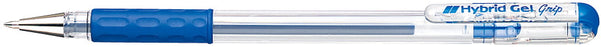 Pentel K116 Hybrid Gel Grip Roller Pen 0.6mm Blue - Pack of 12 AOK116-C