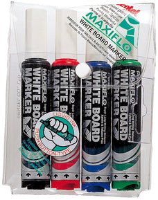 Pentel Maxiflo Whiteboard Marker Chisel Tip 4's AOMWL6-4