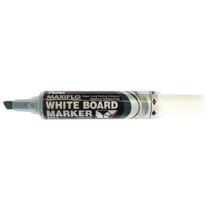 Pentel Maxiflo Whiteboard Marker Chisel Tip, Green AOMWL6-D