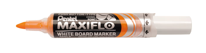 Pentel Maxiflo Whiteboard Marker Chisel Tip Orange AOMWL6-F