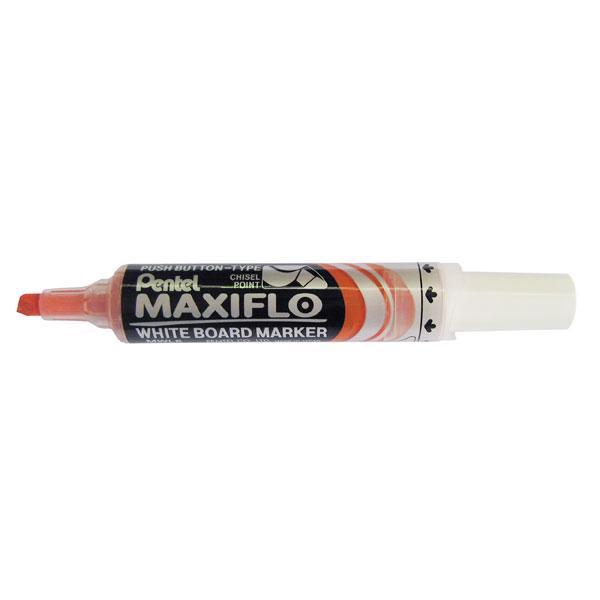Pentel Maxiflo Whiteboard Marker Chisel Tip Orange AOMWL6-F