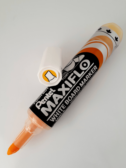 Pentel Maxiflo Whiteboard Marker Chisel Tip Yellow AOMWL6-G